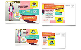 Kids Consignment Shop Postcard Template - Word, Publisher, InDesign, Illustrator, Pages, QuarkXPress, CorelDraw