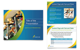 Sports & Health Club Presentation Template - PowerPoint