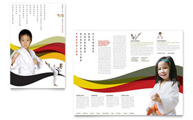 Karate & Martial Arts Brochure Template - Word, Publisher, InDesign, Illustrator, Pages, QuarkXPress, CorelDraw