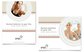 Pilates & Yoga Poster Template - Word, Publisher, InDesign, Illustrator, Pages, QuarkXPress, CorelDraw