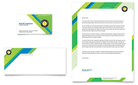 Tennis Club & Camp Business Card & Letterhead Template - Word, Publisher, InDesign, Illustrator, Pages, QuarkXPress, CorelDraw