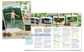 Kids Summer Camp Brochure Template - Word, Publisher, InDesign, Illustrator, Pages, QuarkXPress, CorelDraw