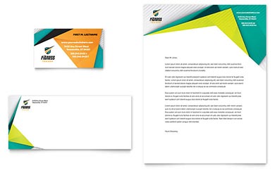 Fitness Trainer Business Card & Letterhead Template - Word, Publisher, InDesign, Illustrator, Pages, QuarkXPress, CorelDraw