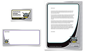 Junior Hockey Camp Business Card & Letterhead Template - Word, Publisher, InDesign, Illustrator, Pages, QuarkXPress, CorelDraw