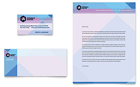 Aerobics Center Business Card & Letterhead Template - Word, Publisher, InDesign, Illustrator, Pages, QuarkXPress, CorelDraw