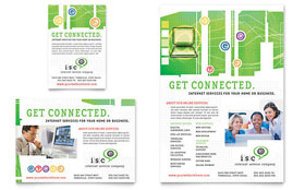 ISP Internet Service Flyer & Ad Template - Word, Publisher, InDesign, Illustrator, Pages, QuarkXPress, CorelDraw
