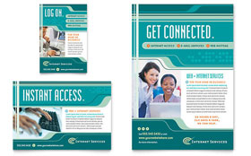 Internet Service Provider Flyer & Ad Template - Word, Publisher, InDesign, Illustrator, Pages, QuarkXPress, CorelDraw