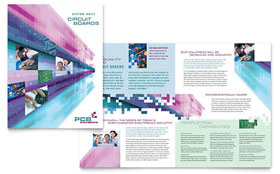 High-Tech Manufacturing Brochure Template - Word, Publisher, InDesign, Illustrator, Pages, QuarkXPress, CorelDraw