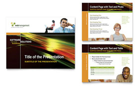 Internet Software Presentation Template - PowerPoint