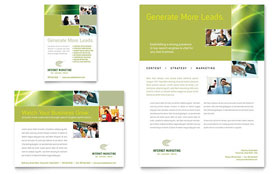 Internet Marketing Flyer & Ad Template - Word, Publisher, InDesign, Illustrator, Pages, QuarkXPress, CorelDraw
