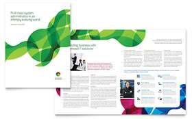 Network Administration Brochure Template - Word, Publisher, InDesign, Illustrator, Pages, QuarkXPress, CorelDraw