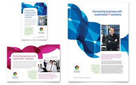 Network Administration Flyer & Ad Template - Word, Publisher, InDesign, Illustrator, Pages, QuarkXPress, CorelDraw