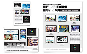 Website Designer Flyer & Ad Template - Word, Publisher, InDesign, Illustrator, Pages, QuarkXPress, CorelDraw