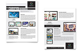 Website Designer Datasheet Template - Word, Publisher, InDesign, Illustrator, Pages, QuarkXPress, CorelDraw