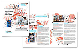 Computer Engineering Brochure Template - Word, Publisher, InDesign, Illustrator, Pages, QuarkXPress, CorelDraw