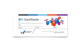 Free Printable Gift Certificate Template - Word, Publisher, InDesign, Illustrator, Pages, QuarkXPress, CorelDraw