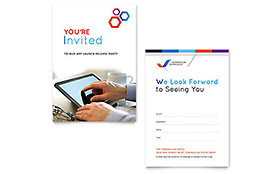 Free Printable Invitation Template - Word, Publisher, InDesign, Illustrator, Pages, QuarkXPress, CorelDraw