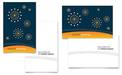 Free Business Greeting Card Template - Word, Publisher, InDesign, Illustrator, Pages, QuarkXPress, CorelDraw