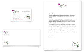 Japan Travel Business Card & Letterhead Template - Word, Publisher, InDesign, Illustrator, Pages, QuarkXPress, CorelDraw