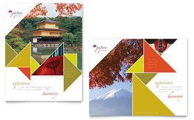 Japan Travel Poster Template - Word, Publisher, InDesign, Illustrator, Pages, QuarkXPress, CorelDraw