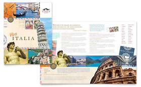 Italy Travel Brochure Template - Word, Publisher, InDesign, Illustrator, Pages, QuarkXPress, CorelDraw