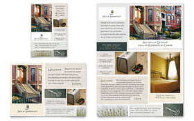 Boutique Hotel Flyer & Ad Template - Word, Publisher, InDesign, Illustrator, Pages, QuarkXPress, CorelDraw