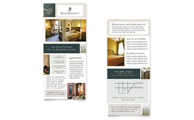 Boutique Hotel Rack Card Template - Word, Publisher, InDesign, Illustrator, Pages, QuarkXPress, CorelDraw