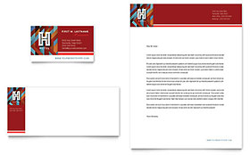 Hotel Business Card & Letterhead Template - Word, Publisher, InDesign, Illustrator, Pages, QuarkXPress, CorelDraw