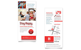 Hotel Rack Card Template - Word, Publisher, InDesign, Illustrator, Pages, QuarkXPress, CorelDraw