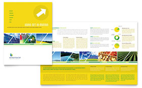Environmental Conservation Brochure Template - Word, Publisher, InDesign, Illustrator, Pages, QuarkXPress, CorelDraw