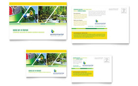 Environmental Conservation Postcard Template - Word, Publisher, InDesign, Illustrator, Pages, QuarkXPress, CorelDraw