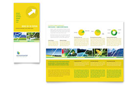Environmental Conservation Trifold Brochure Template - Word, Publisher, InDesign, Illustrator, Pages, QuarkXPress, CorelDraw