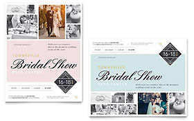 Bridal Show Poster Template - Word, Publisher, InDesign, Illustrator, Pages, QuarkXPress, CorelDraw