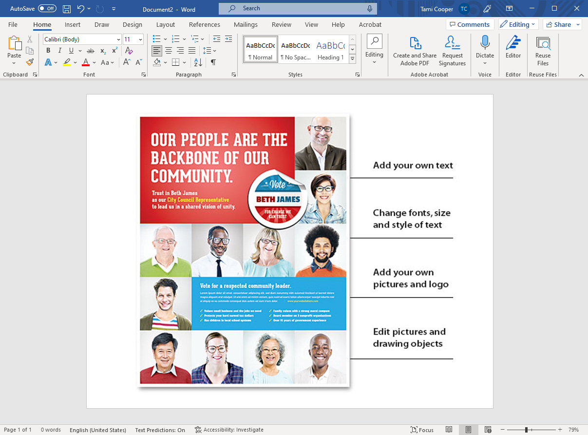 Word Template Editing Guide Microsoft Word