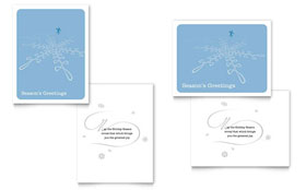 Ice Skating Greeting Card Template - Word, Publisher, InDesign, Illustrator, Pages, QuarkXPress, CorelDraw