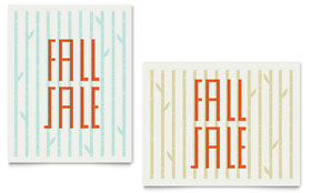 Asian Bamboo Sale Poster Template - Word, Publisher, InDesign, Illustrator, Pages, QuarkXPress, CorelDraw