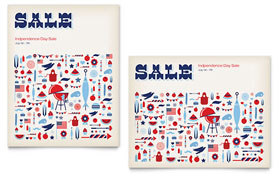 Independence Day Sale Poster Template - Word, Publisher, InDesign, Illustrator, Pages, QuarkXPress, CorelDraw